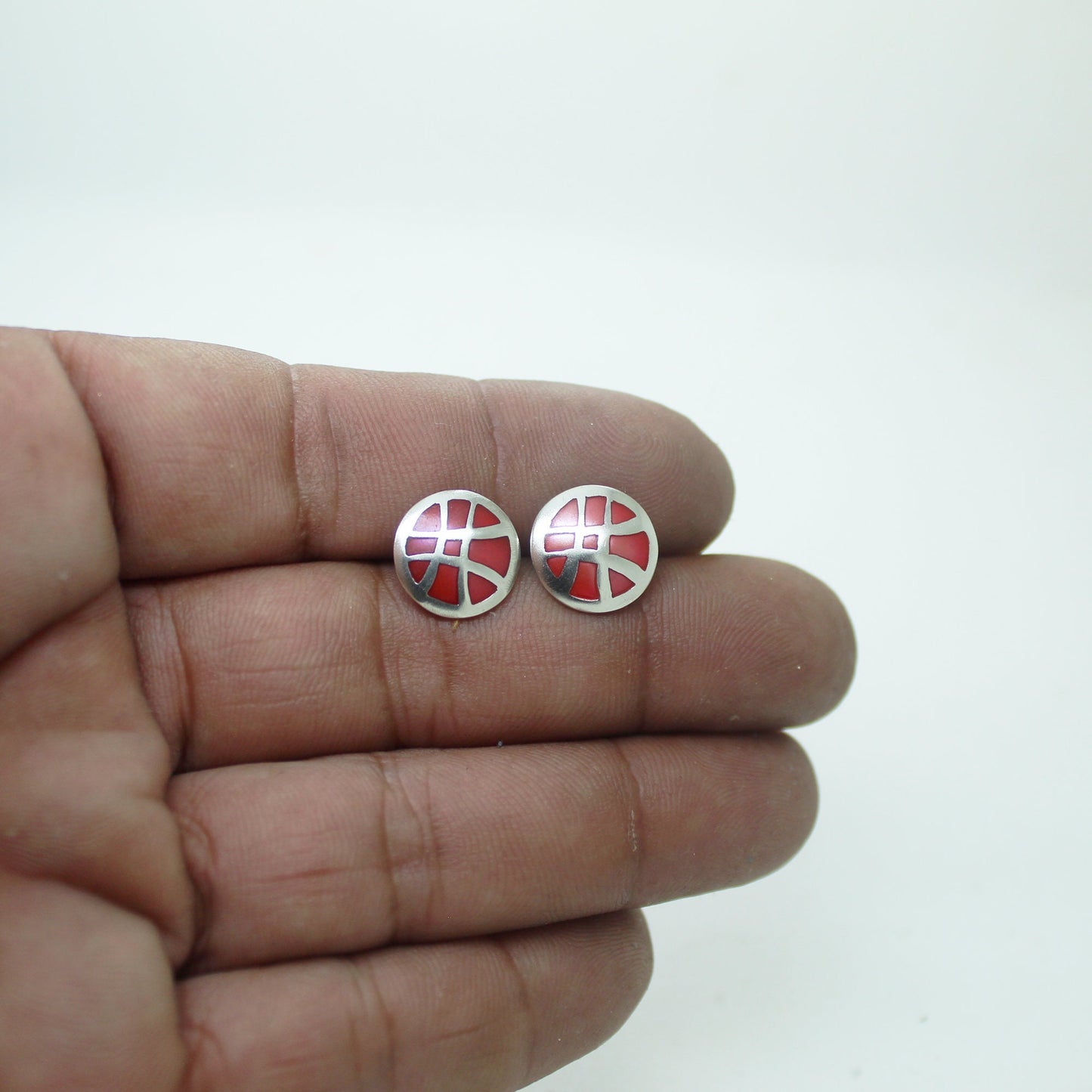 Doctor Strange earrings, Seal of Red Vishanti in 925 silver