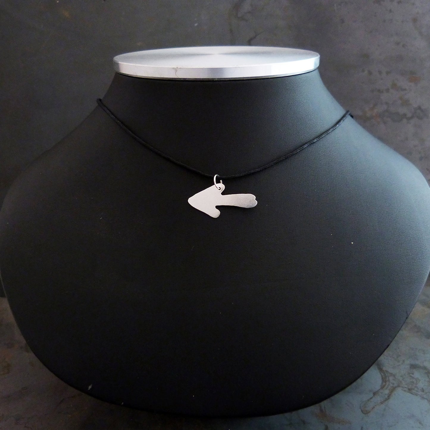 Silver pendant Arrow of the Camino de Santiago