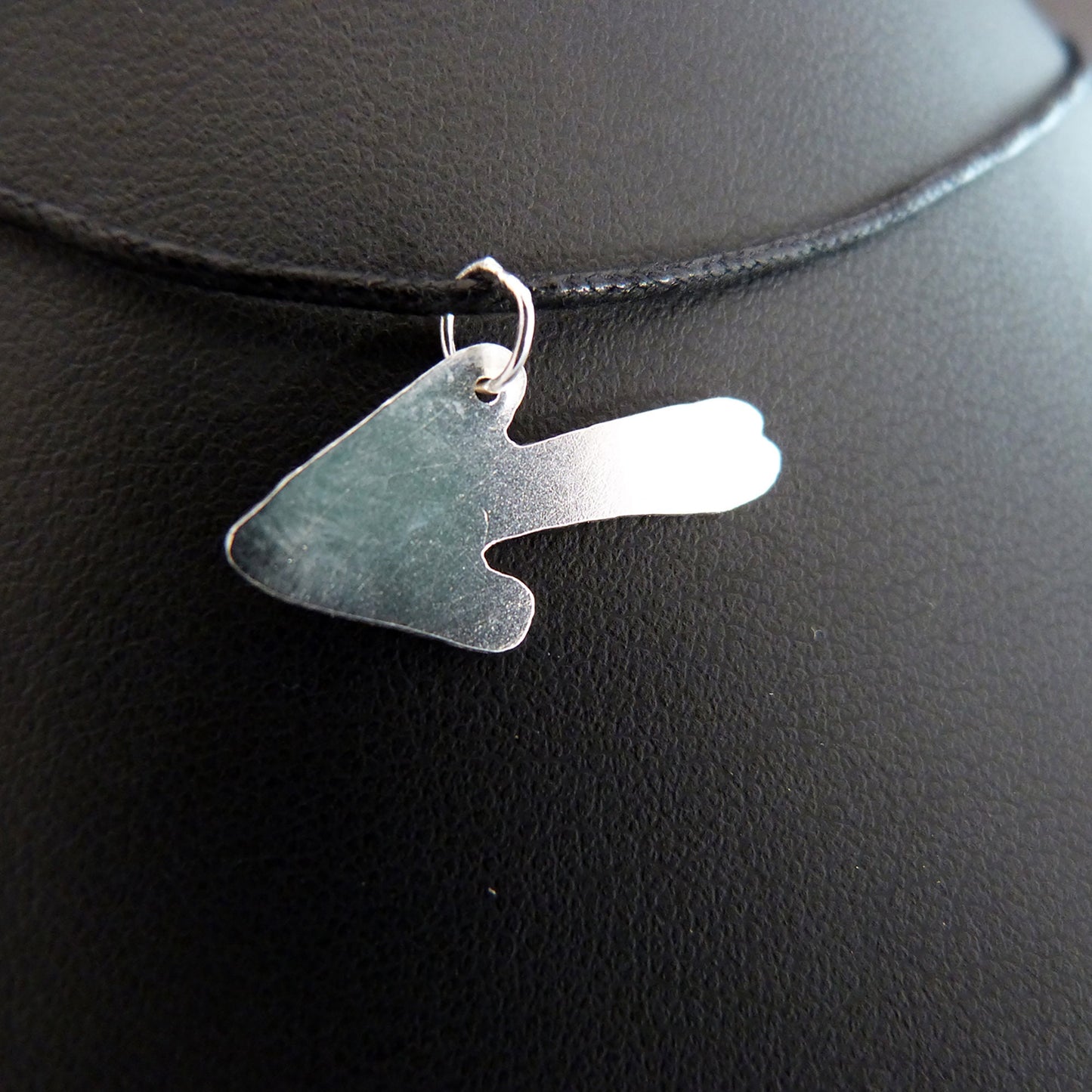 Silver pendant Arrow of the Camino de Santiago