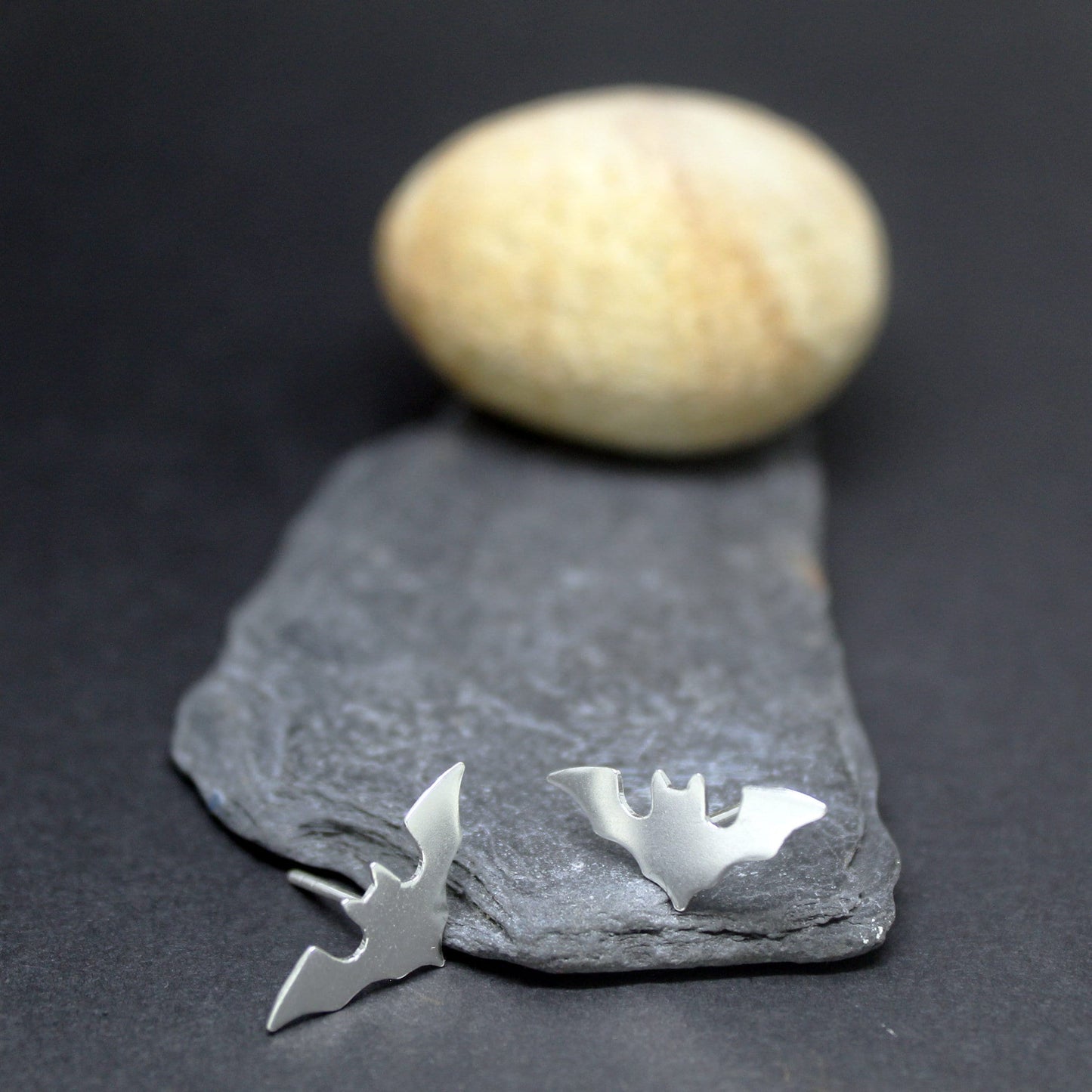 Murciélagos pendientes en plata 925