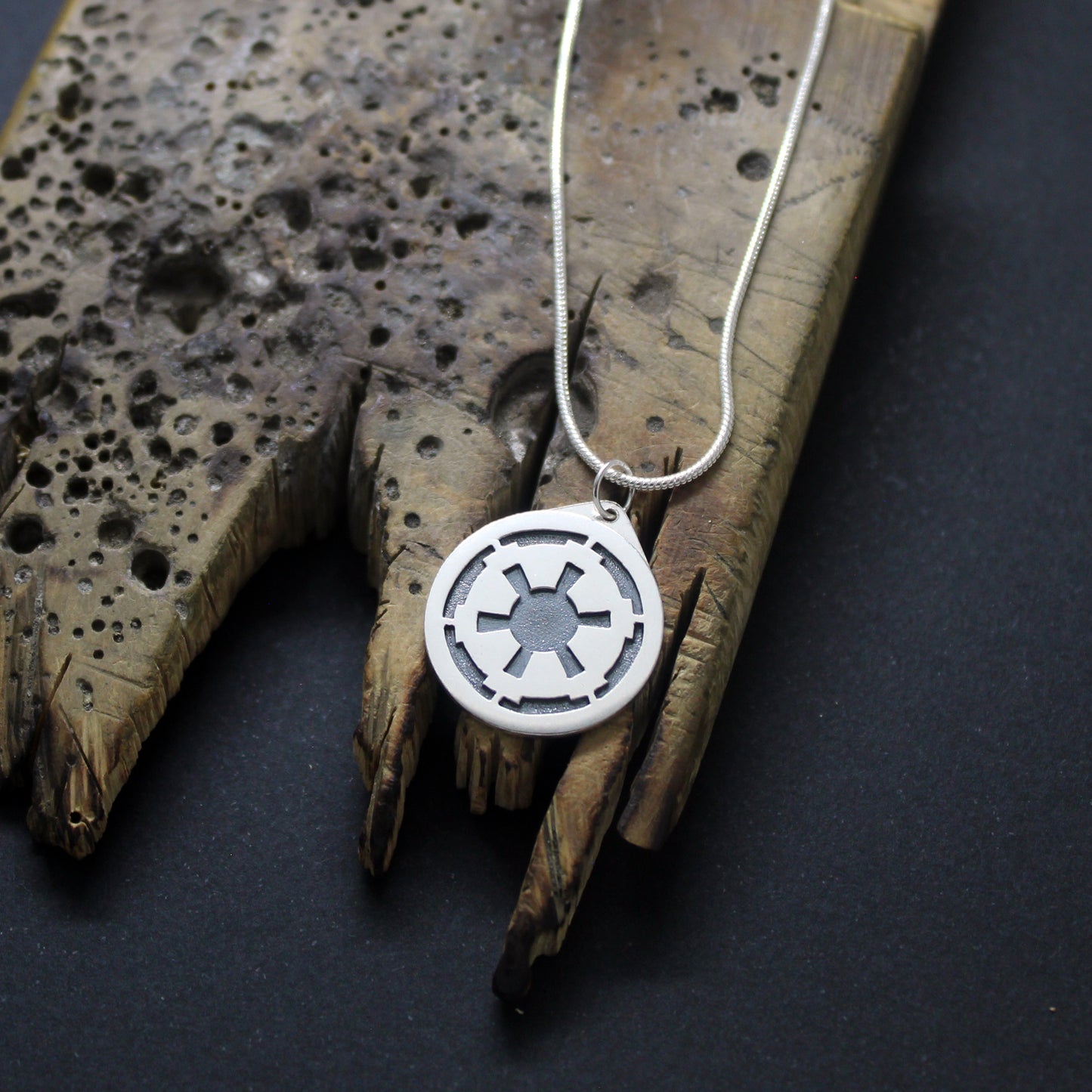 Symbol of the Galactic Empire pendant in 925 silver