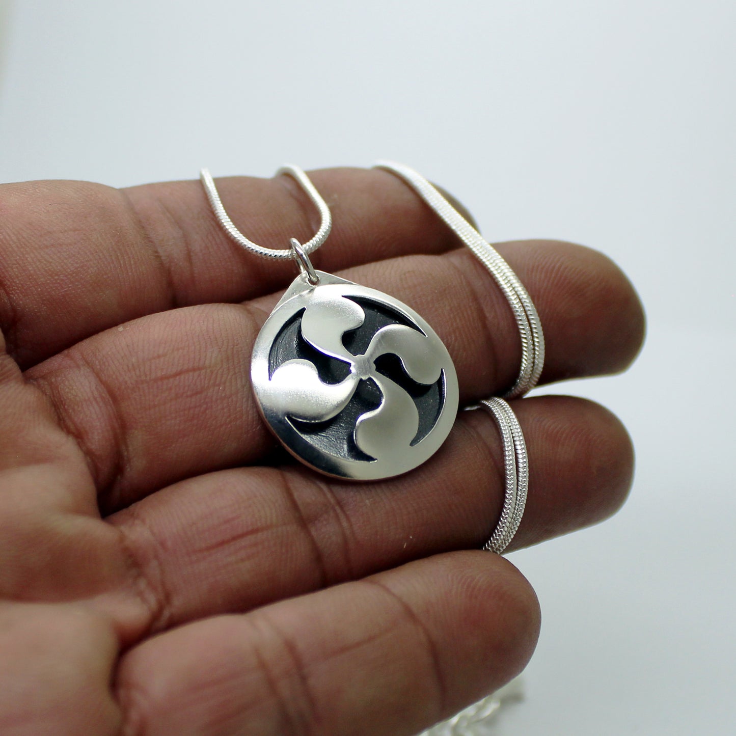 925 silver Lauburu pendant
