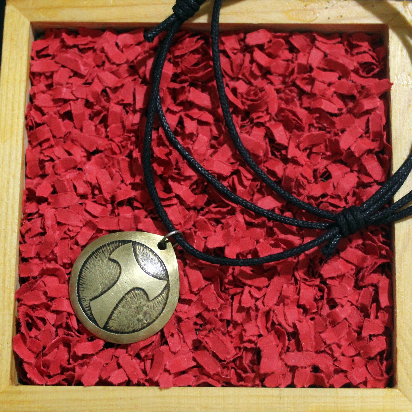Tau of the Camino de Santiago brass pendant