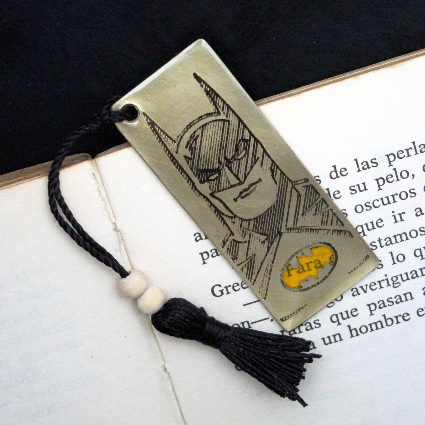 Marcapáginas de latón Batman