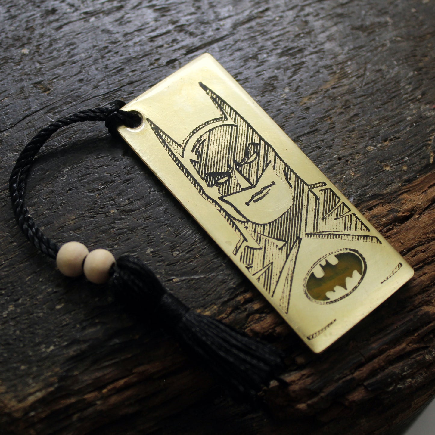 Marcapáginas de latón Batman