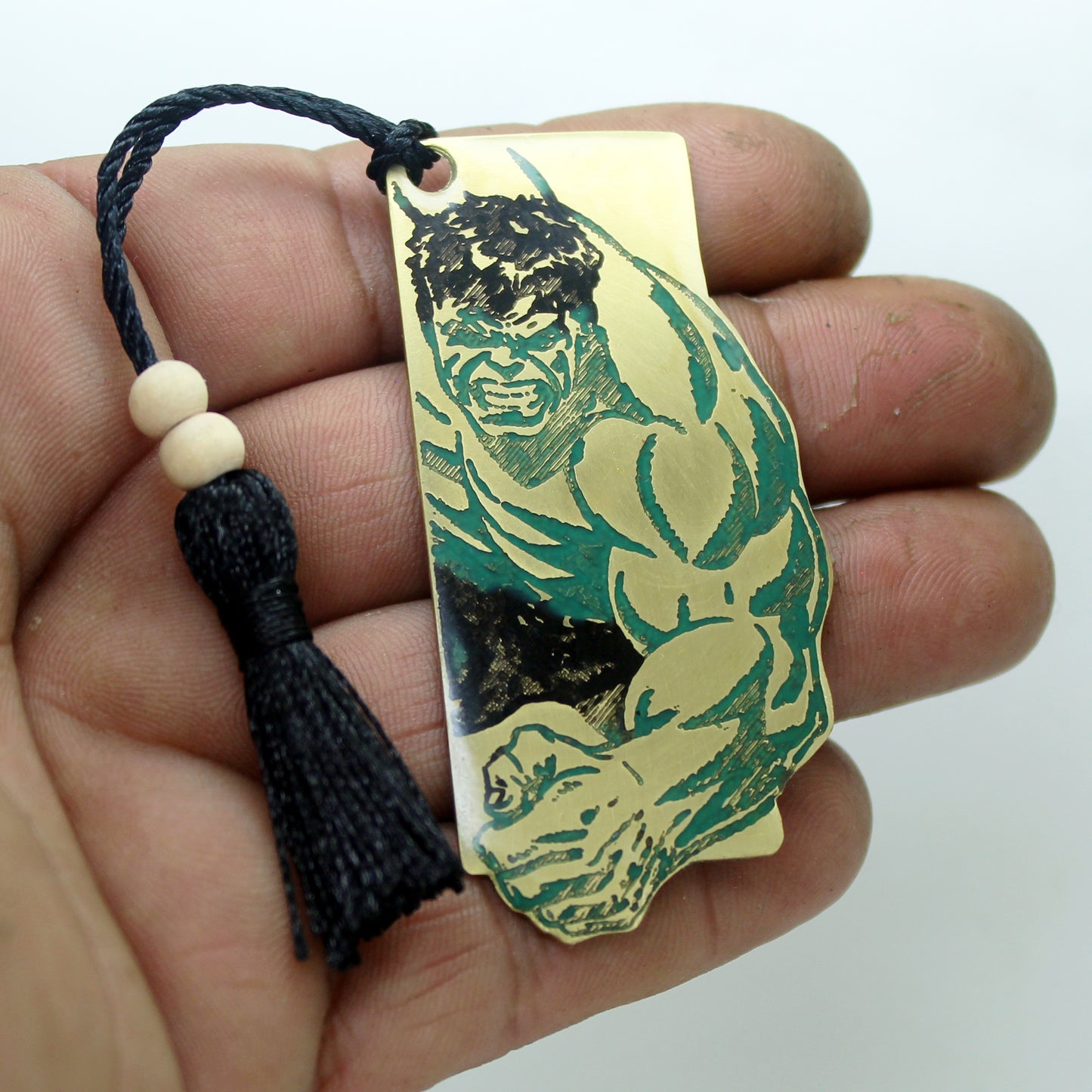 Marcapáginas de latón Hulk