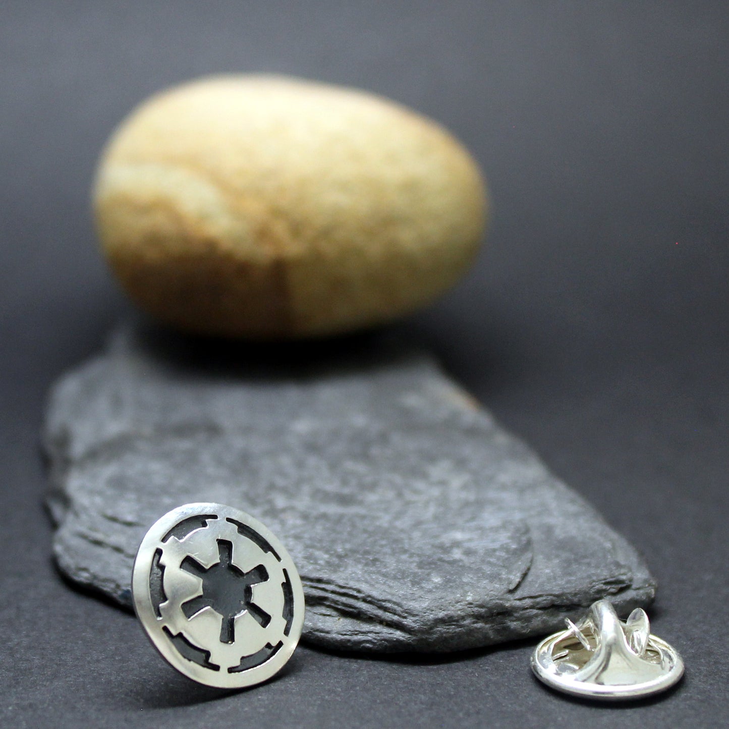 Symbol of the Galactic Empire Star Wars pin in 925 silver