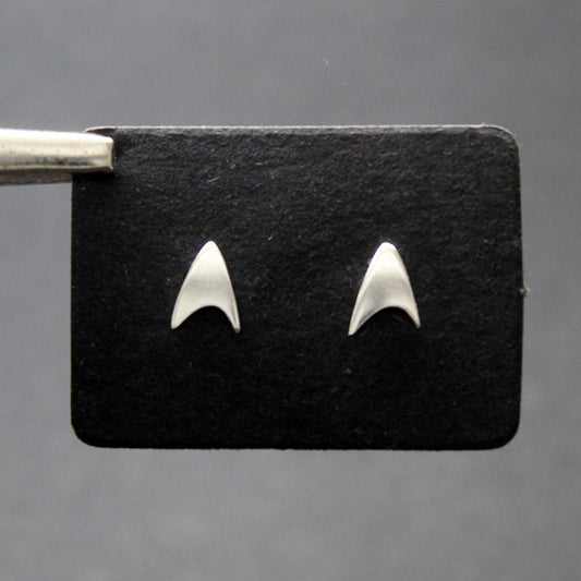 Star Trek MINI Starfleet Delta Insignia 925 silver earrings