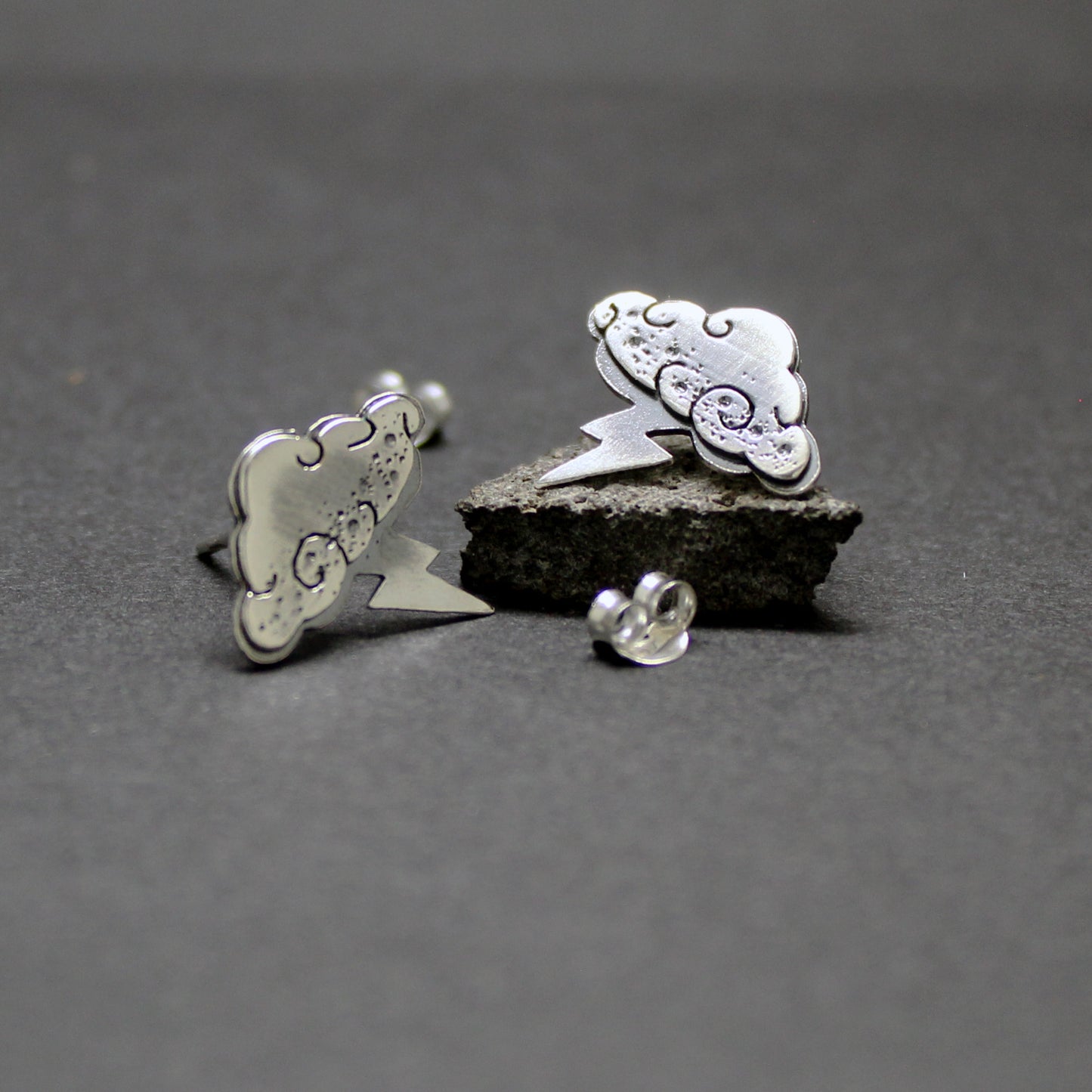 925 Silver Storm Earrings