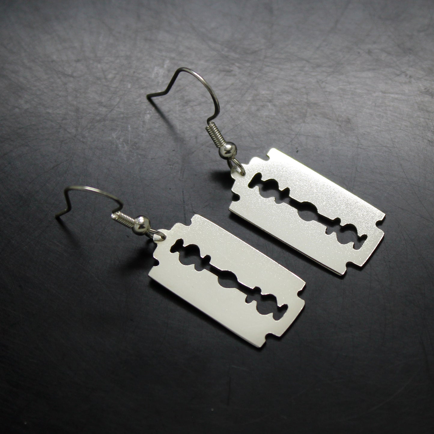Pendientes Hojillas de afeitar en plata 925