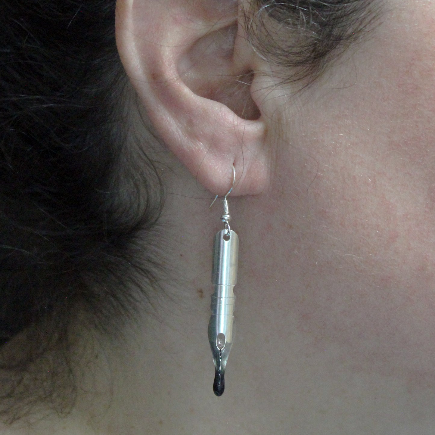 Pendientes Plumillas caligráficas en plata 925