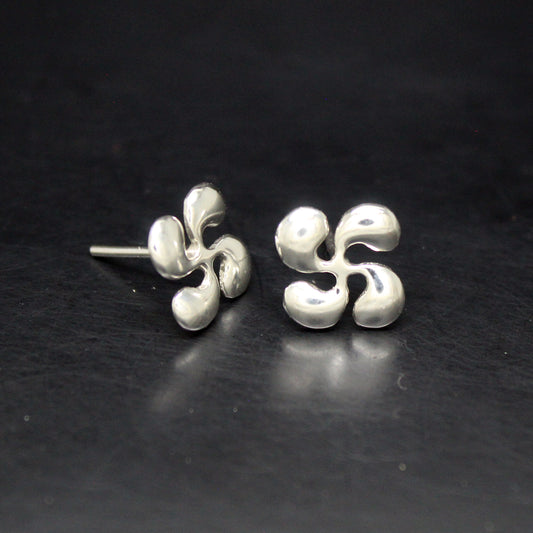 Pendientes Lauburu de plata 925