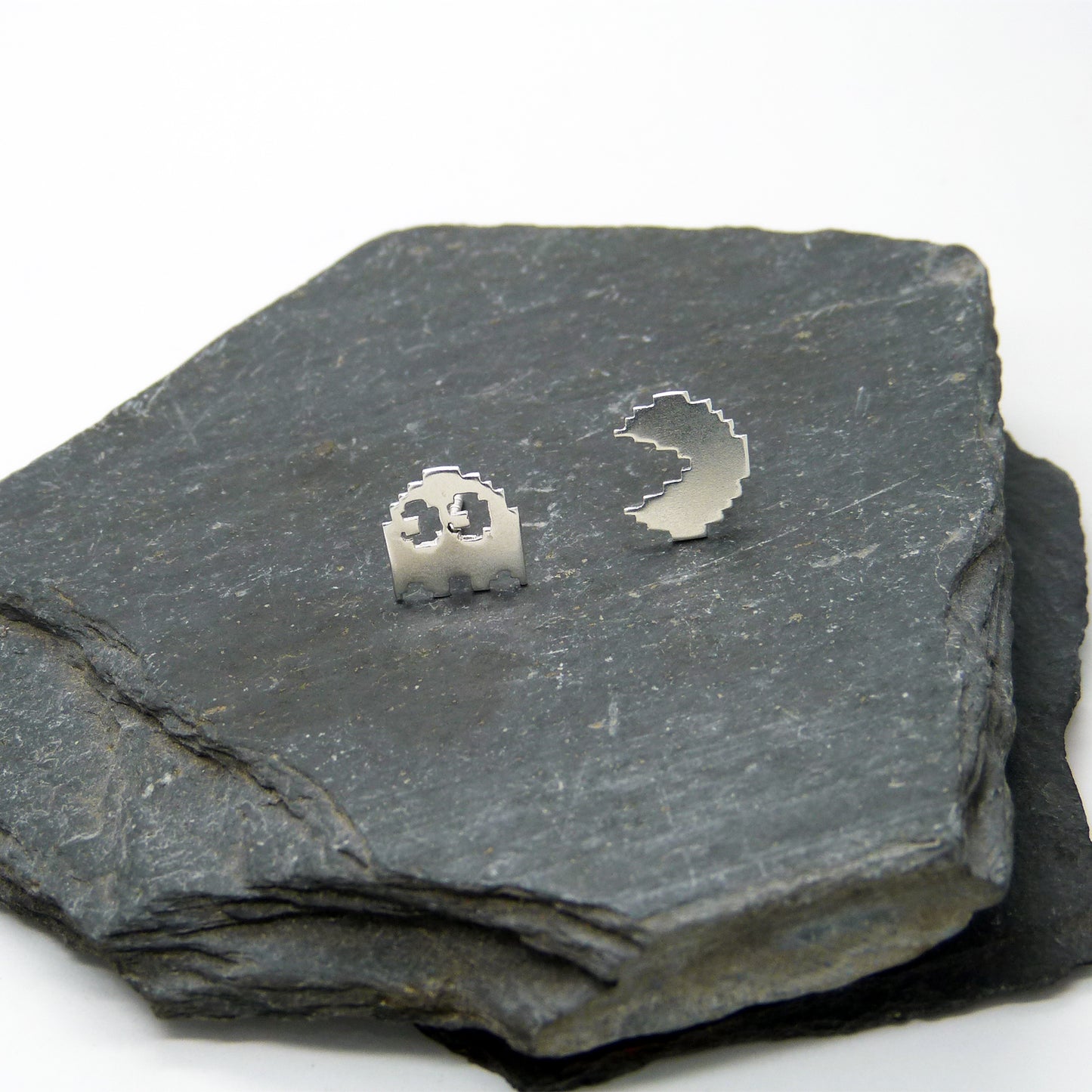 Pacman 8 bits Small 925 silver earrings