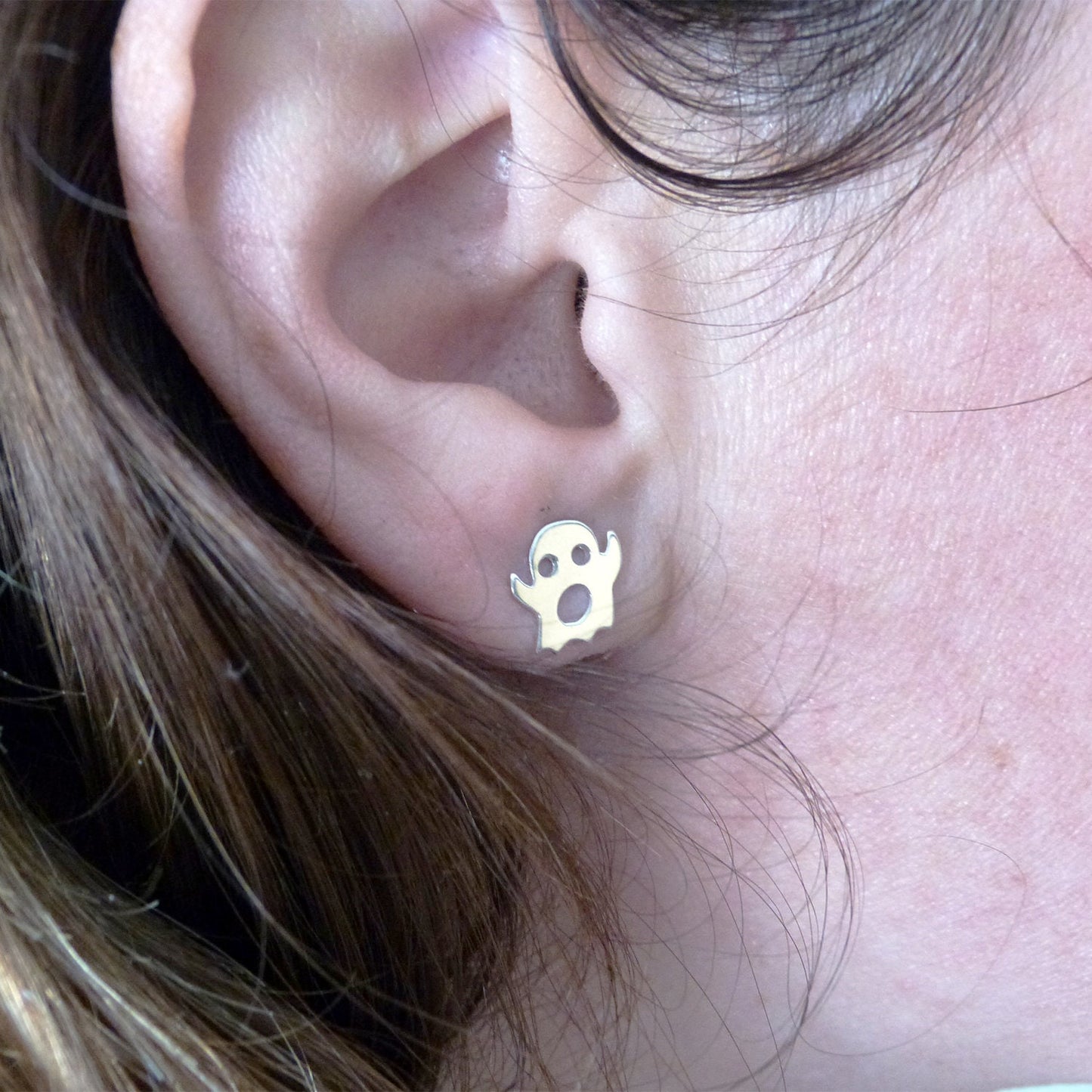 925 silver ghost earrings