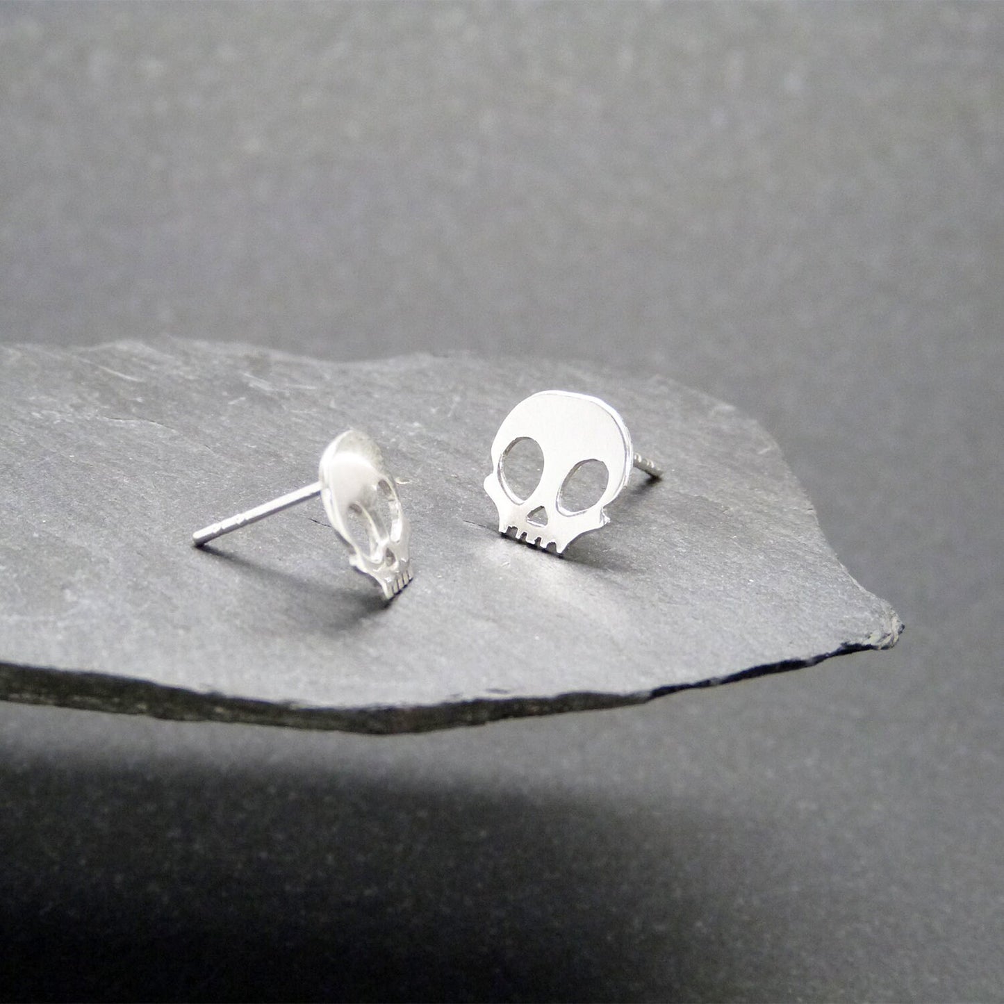 925 silver skull earrings