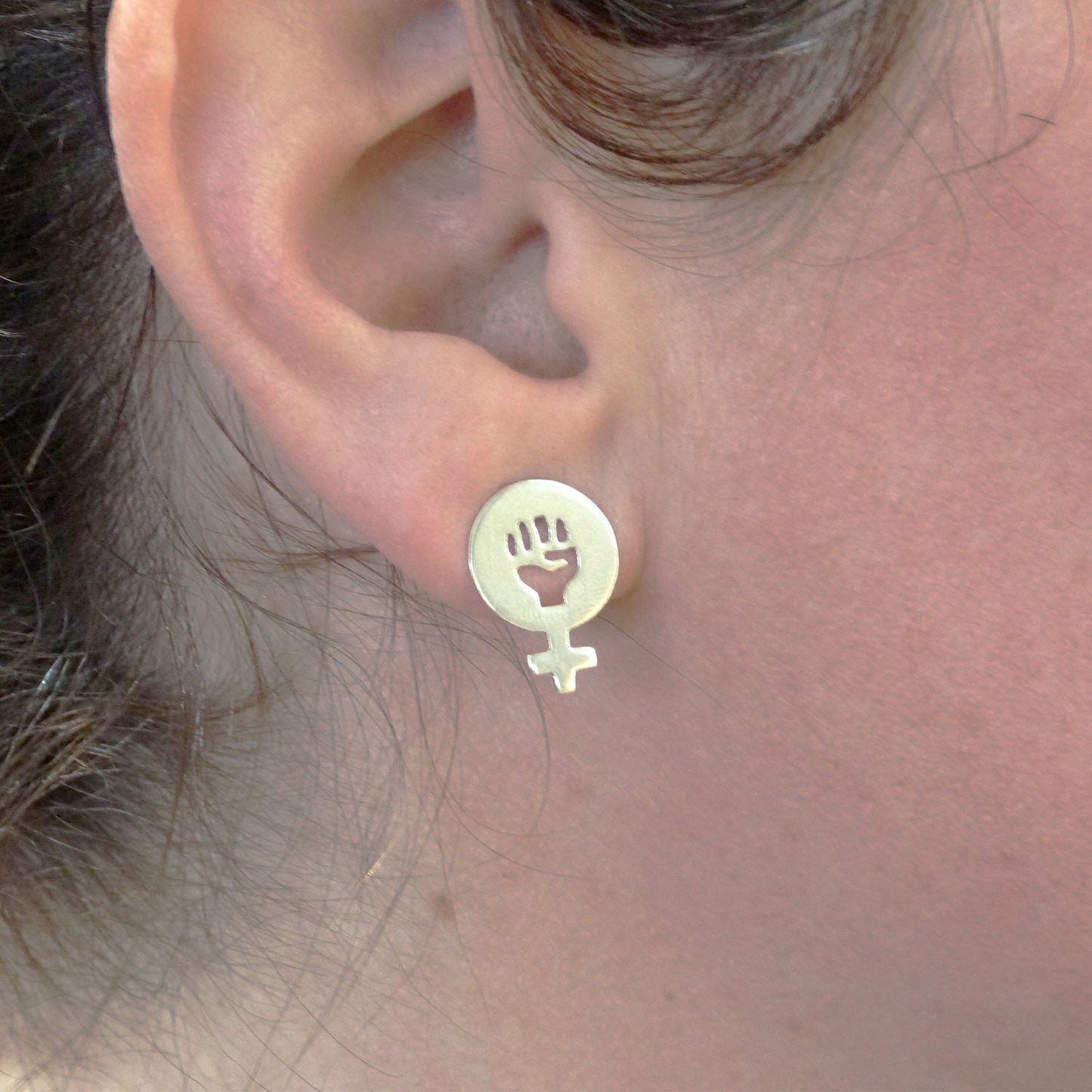 Women Power 02 earrings in 925 silver