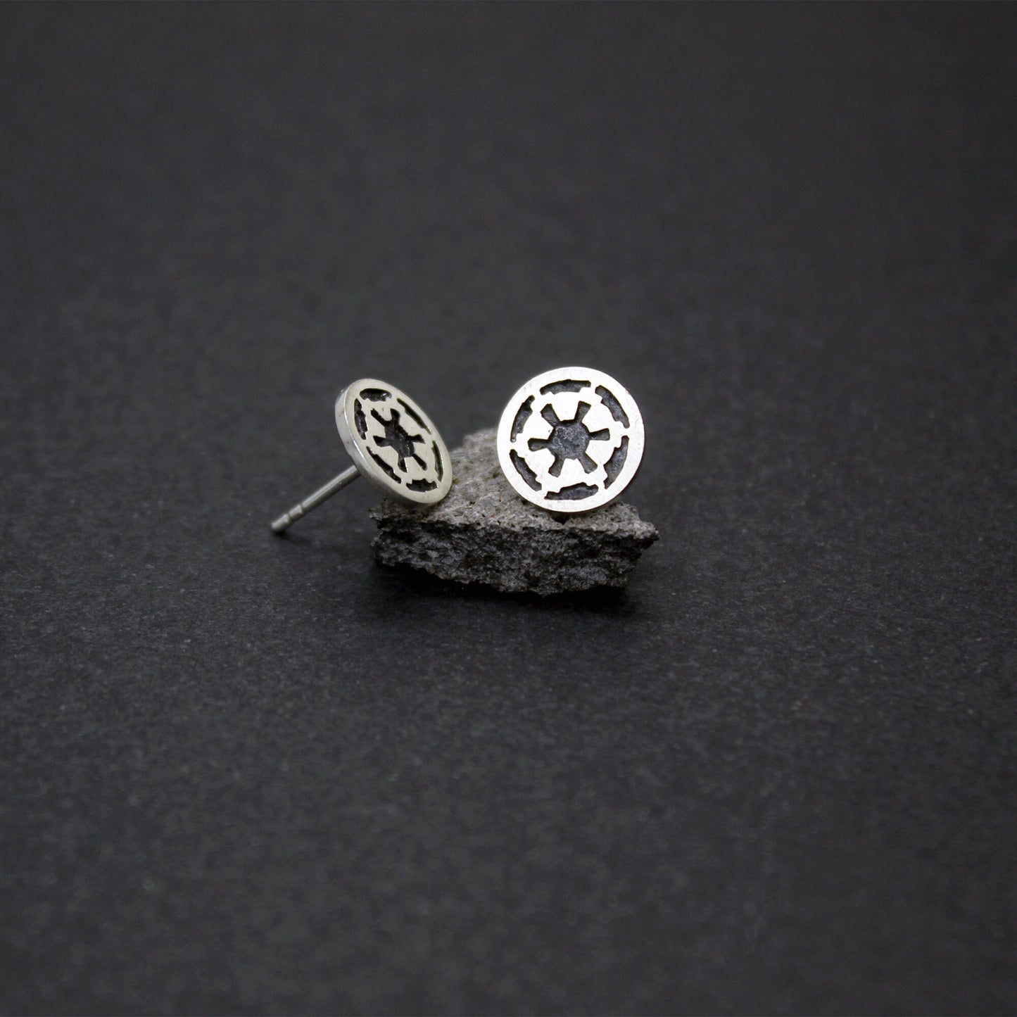 Galactic Empire symbol earrings in 925 silver