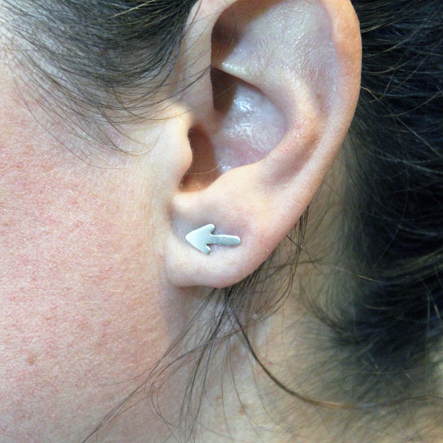 Silver earrings Arrow of the Camino de Santiago