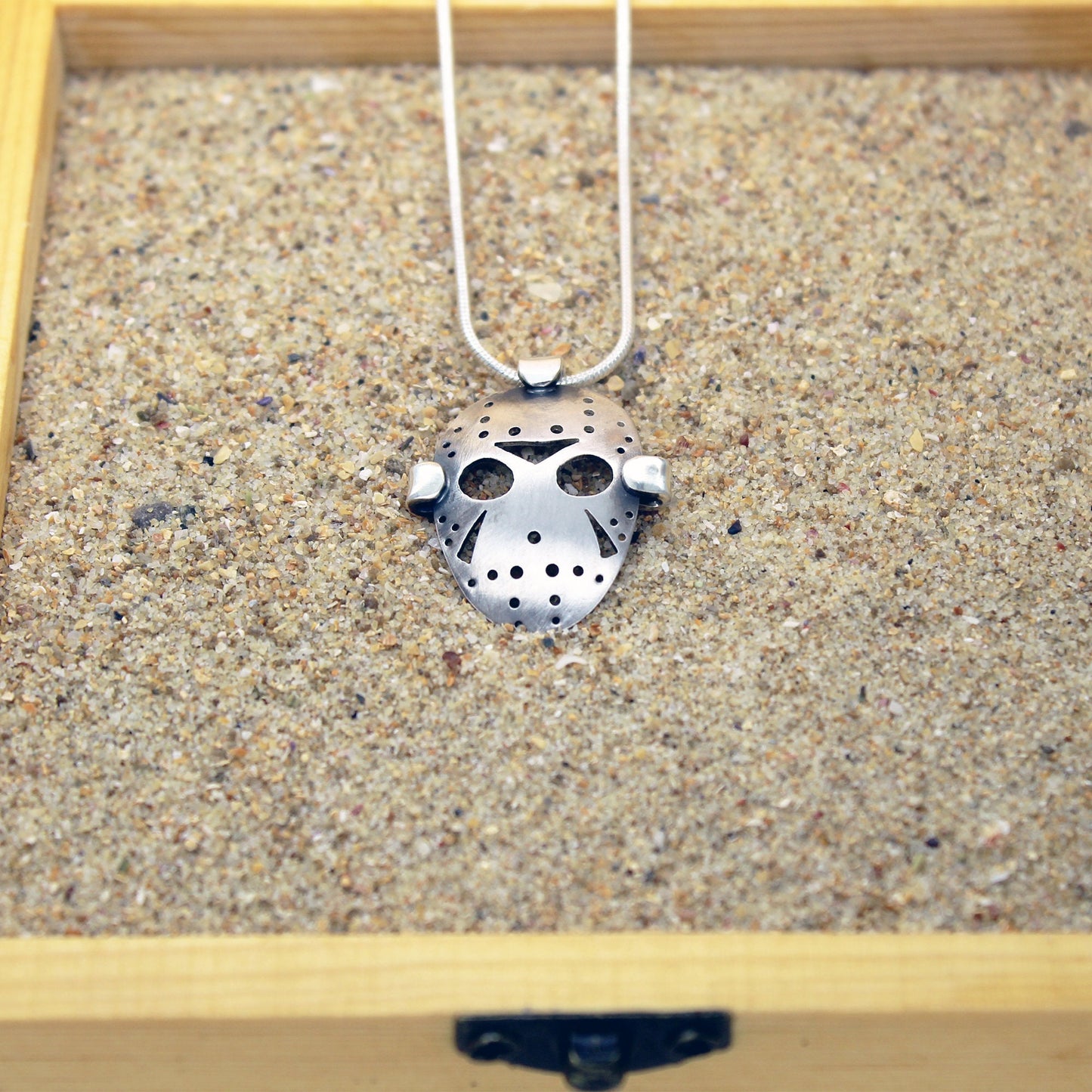 Jason Voorhees Hockey Mask Pendant Friday the 13th in 925 silver