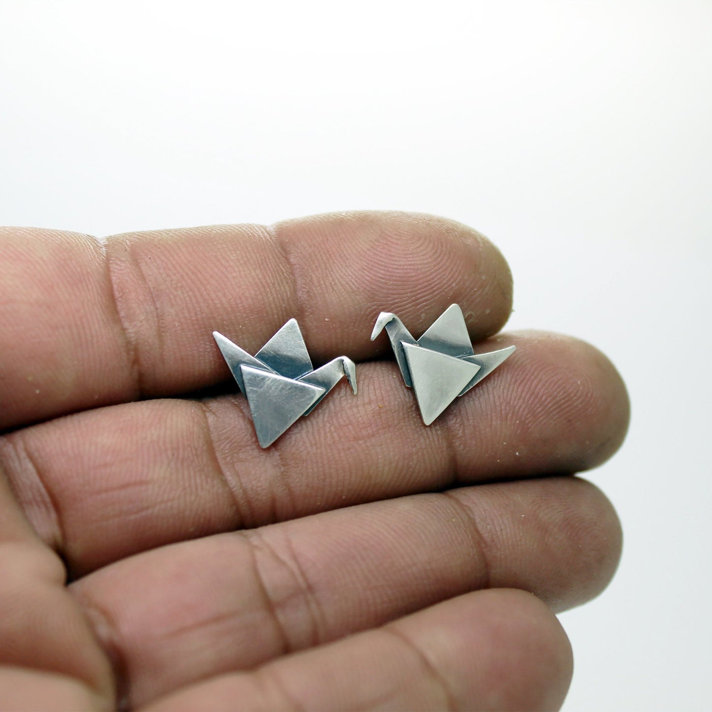 925 silver earrings paper bow ties