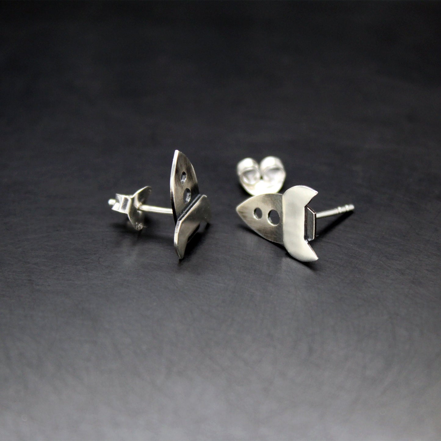 925 silver rocket earrings
