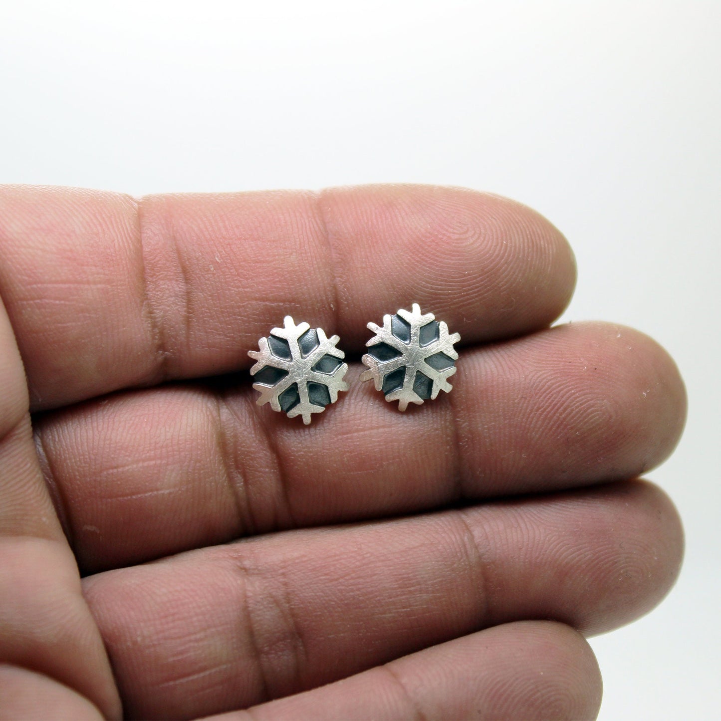 Snowflakes 925 silver earrings