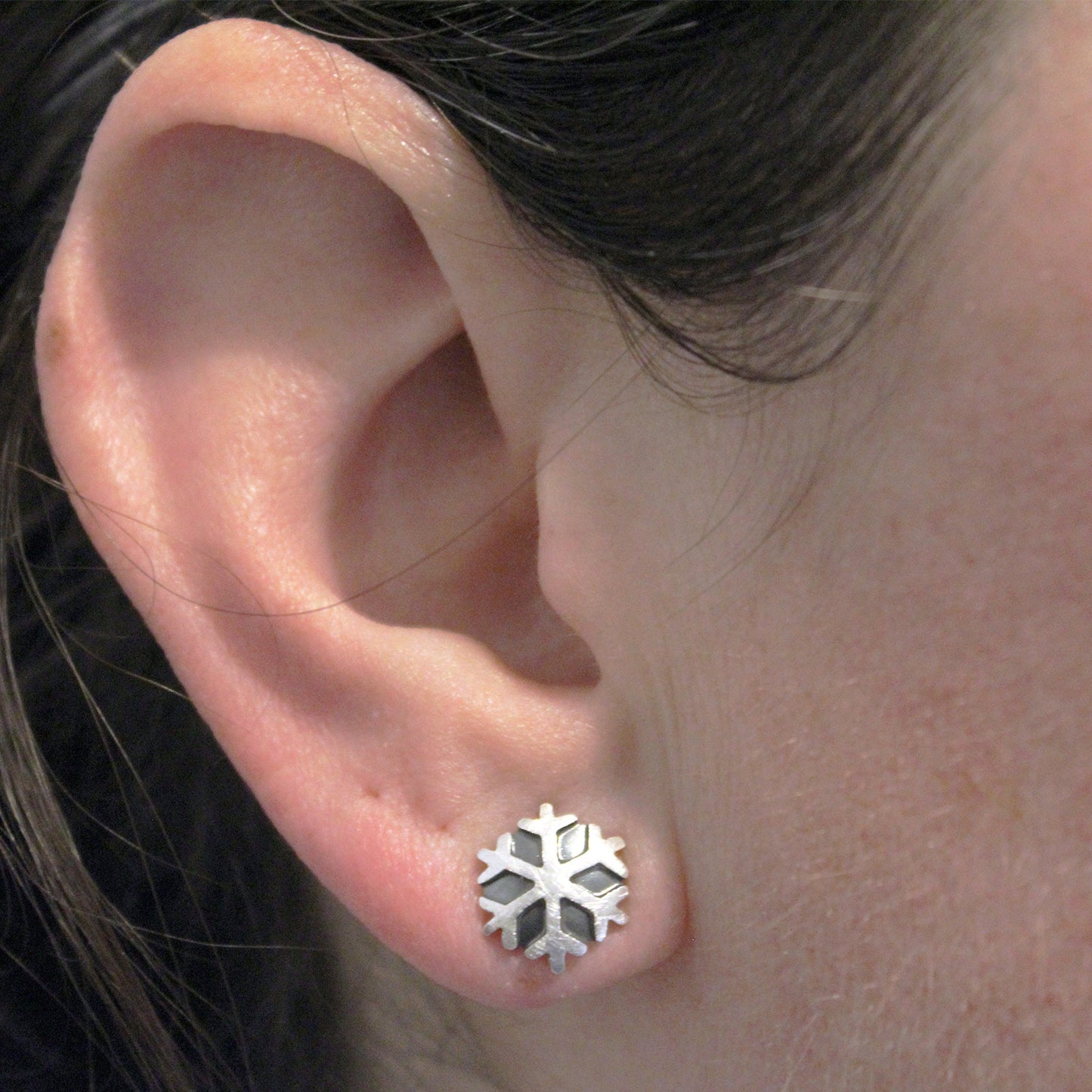 Snowflakes 925 silver earrings