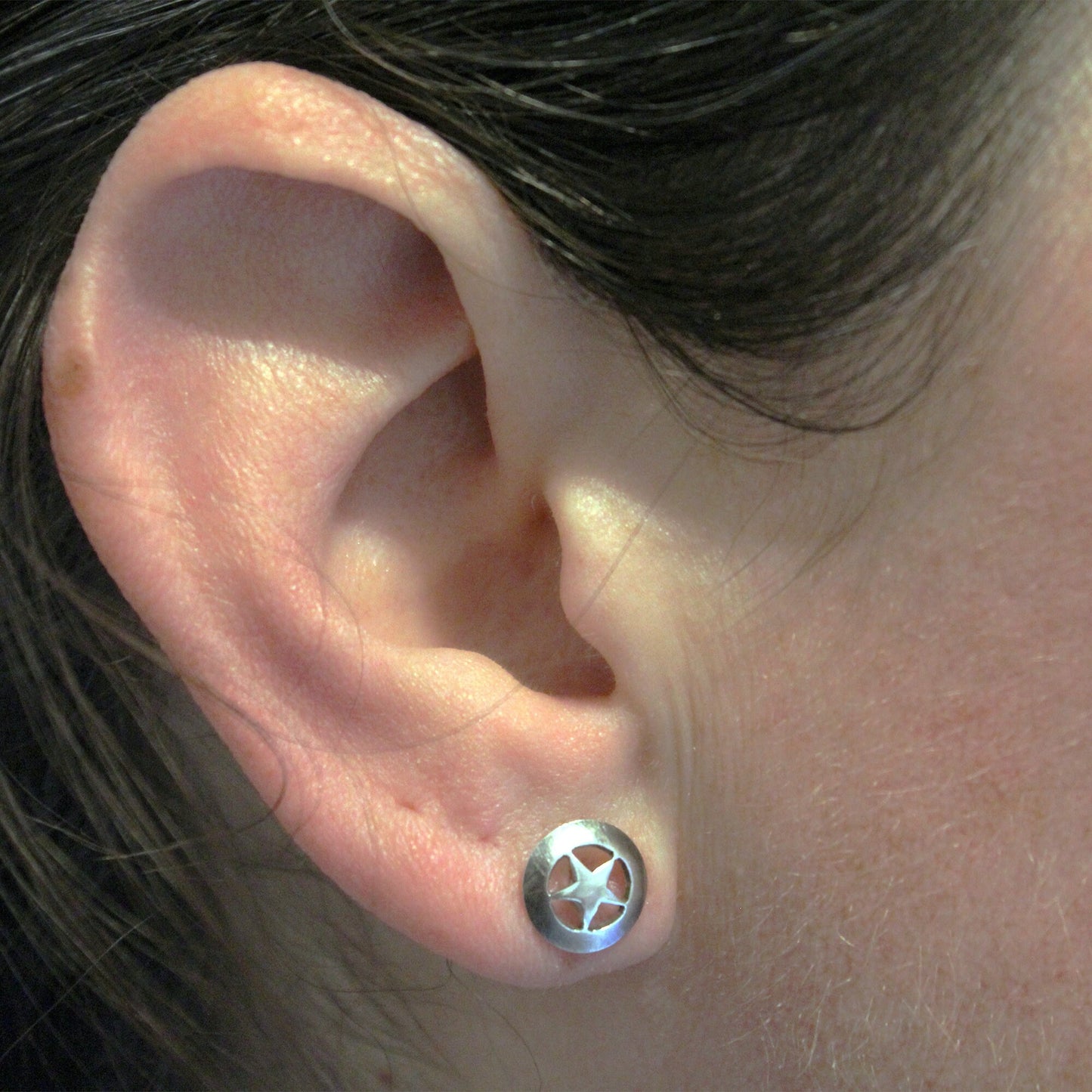 Texas Ranger star earrings in 925 silver