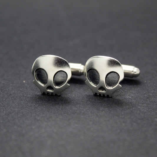 925 silver cufflink skulls