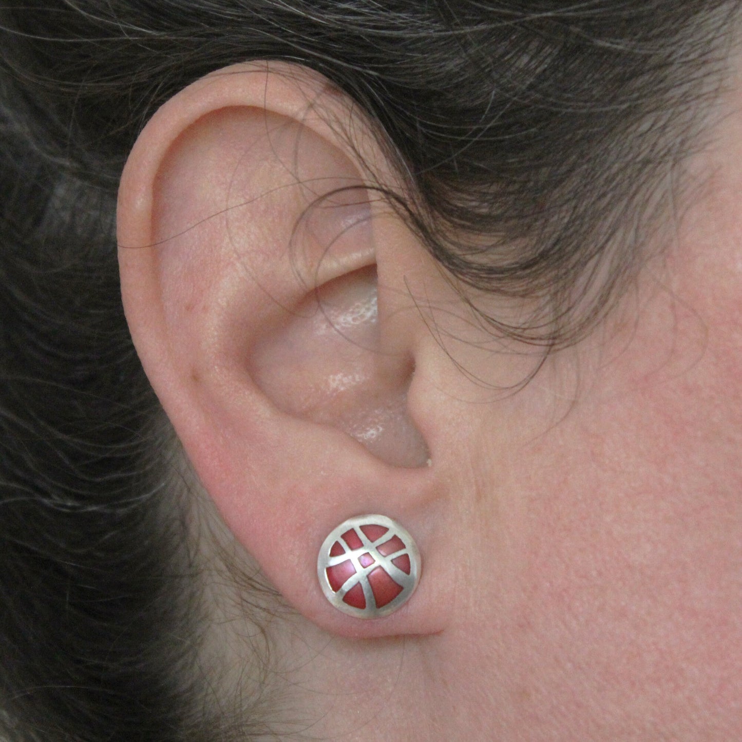 Doctor Strange earrings, Seal of Red Vishanti in 925 silver